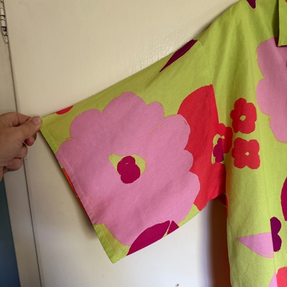 Sabo Thessy Top & Short Set Lime Floral Size XS - Picture 6 of 15